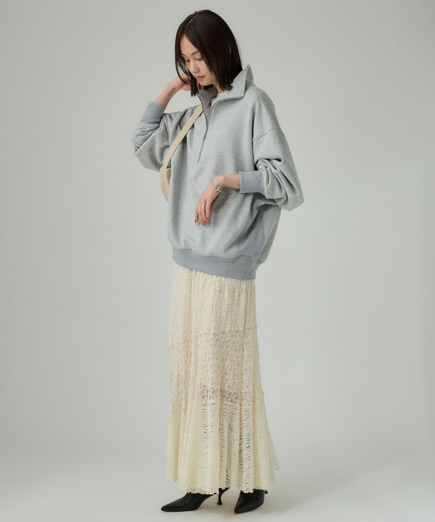 BABYLONE｜ハーフZIP裏毛プルオーバー | Rakuten Fashion(楽天