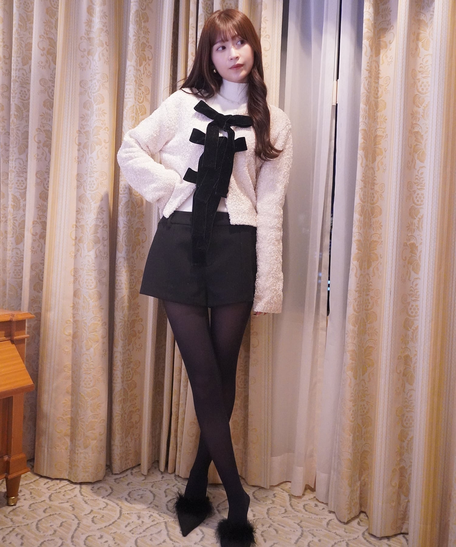 EIMY ISTOIRE｜フロントリボンニットトップス | Rakuten Fashion(楽天