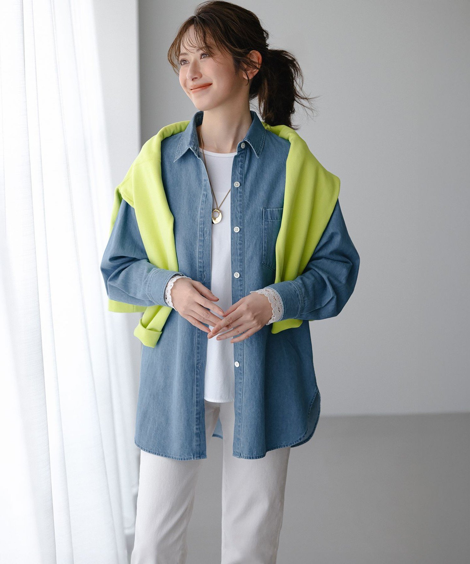 23区｜ナチュラルコットンベア レースレイヤード カットソー | Rakuten