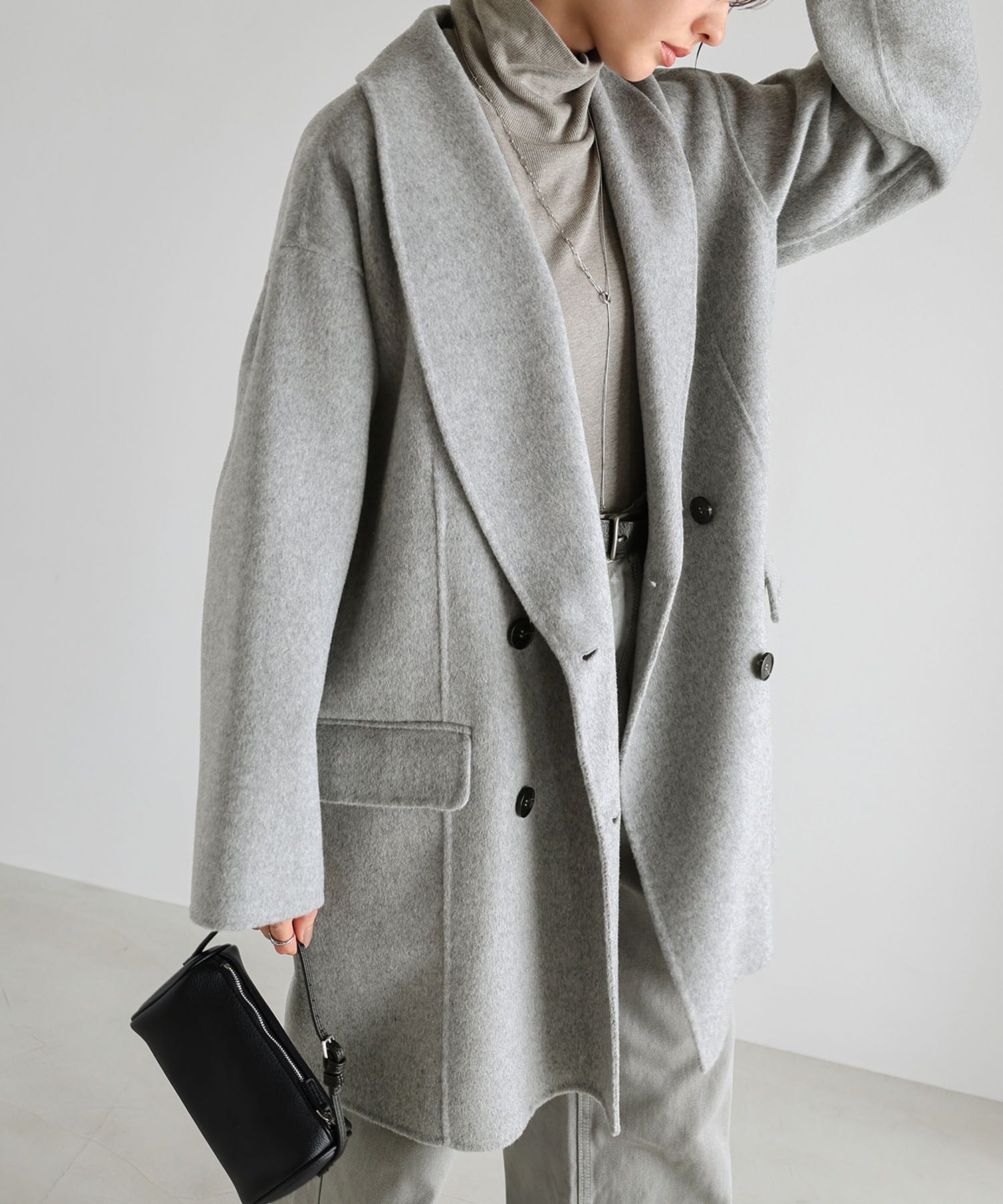 andme｜リバー ダブルコート evernavy エバーネイビー | Rakuten