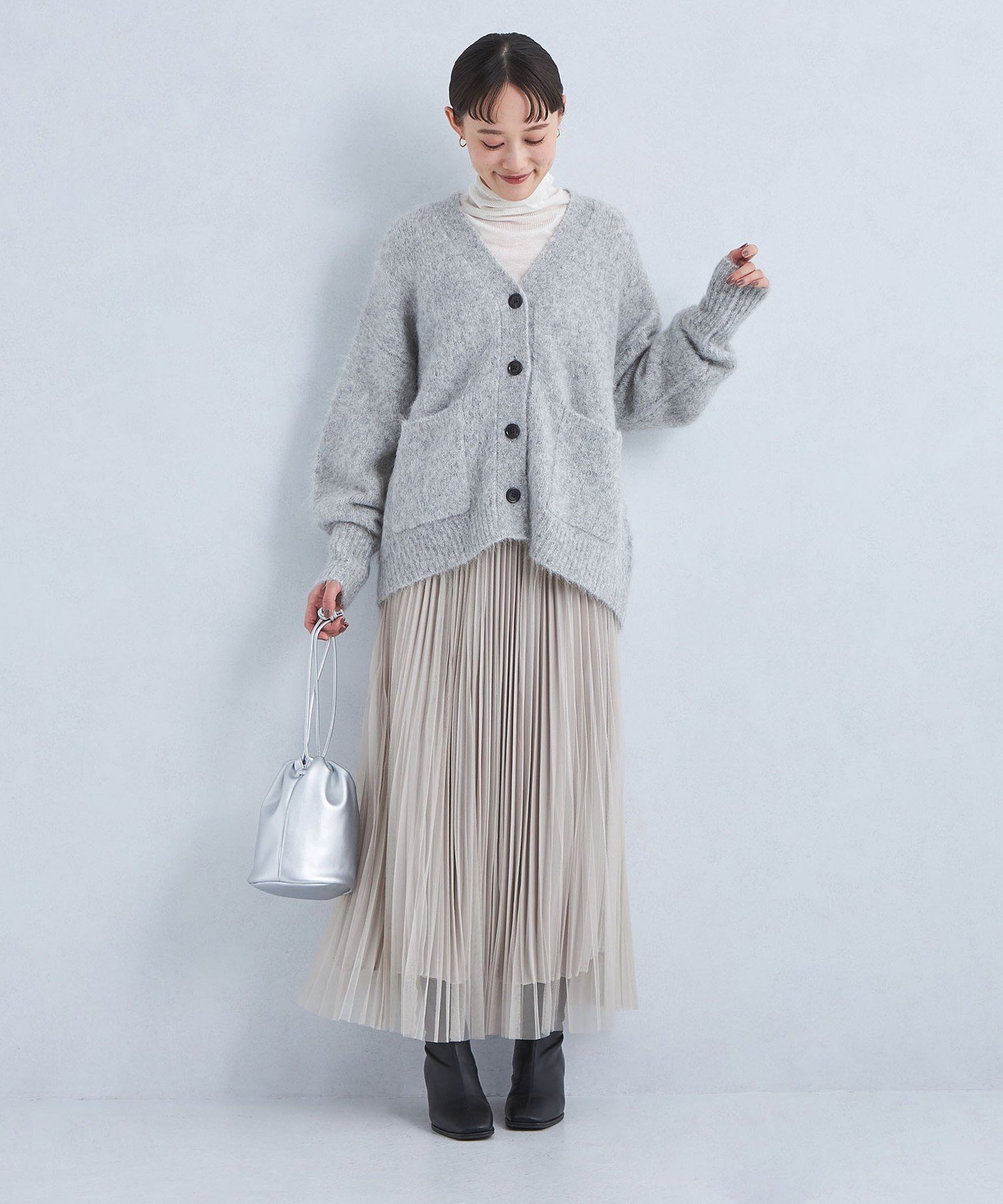 UNITED ARROWS LTD. OUTLET｜アルパカシャギー Vネックカーディガン