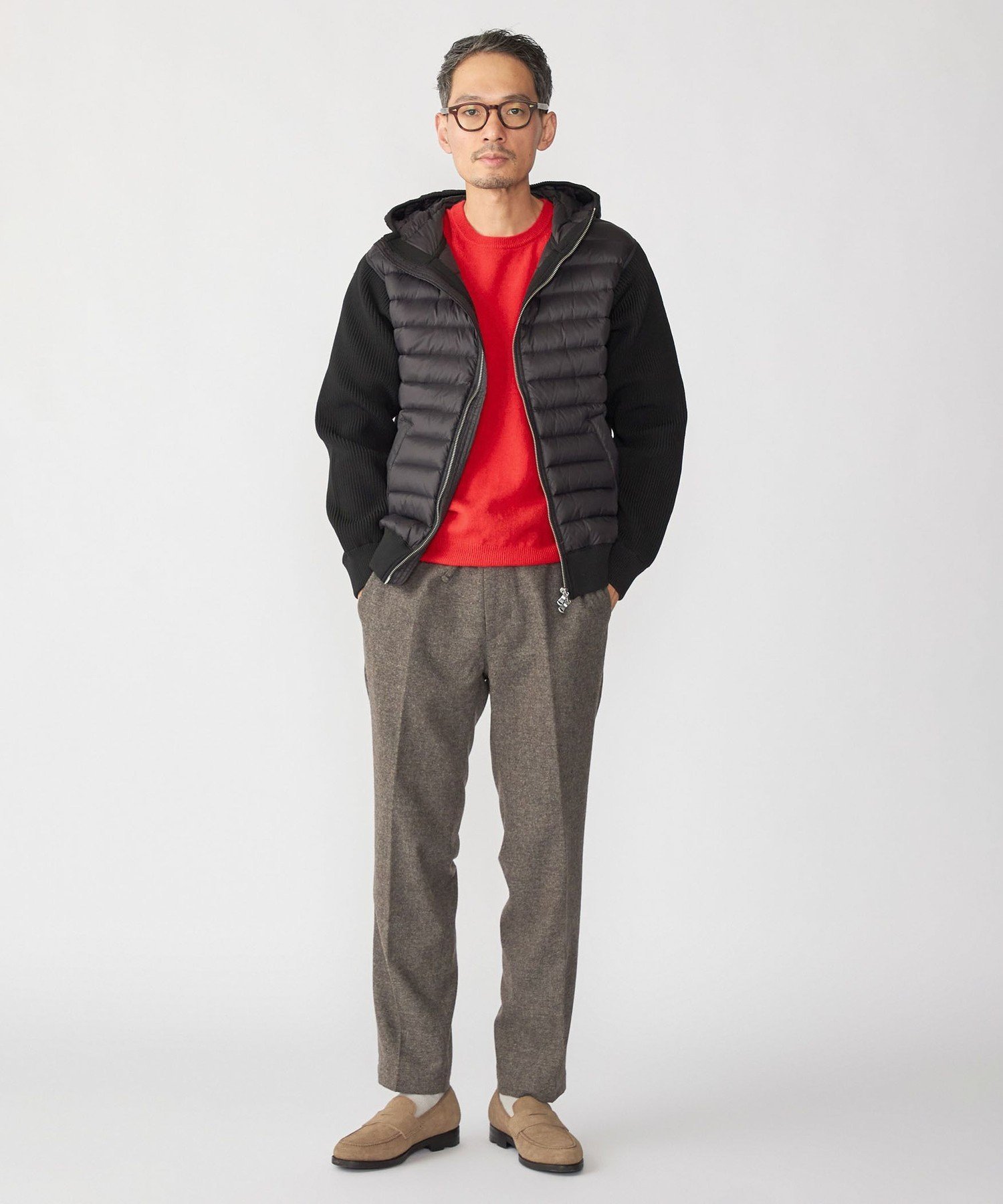 SHIPS｜SHIPS: ニット ドッキング ダウン ブルゾン | Rakuten Fashion