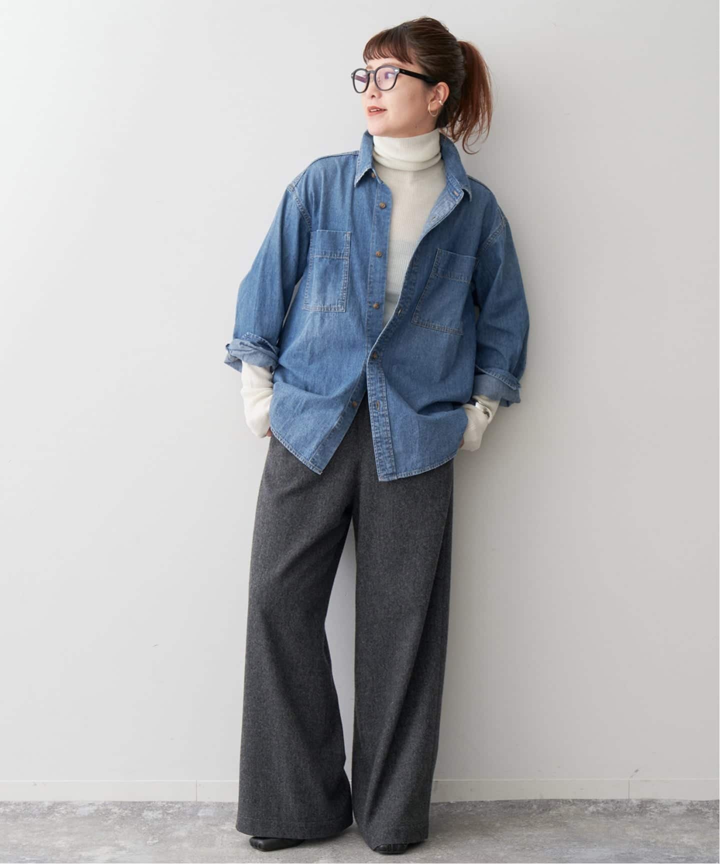 Spick & Span｜《追加》ライトオンスデニムシャツ | Rakuten Fashion