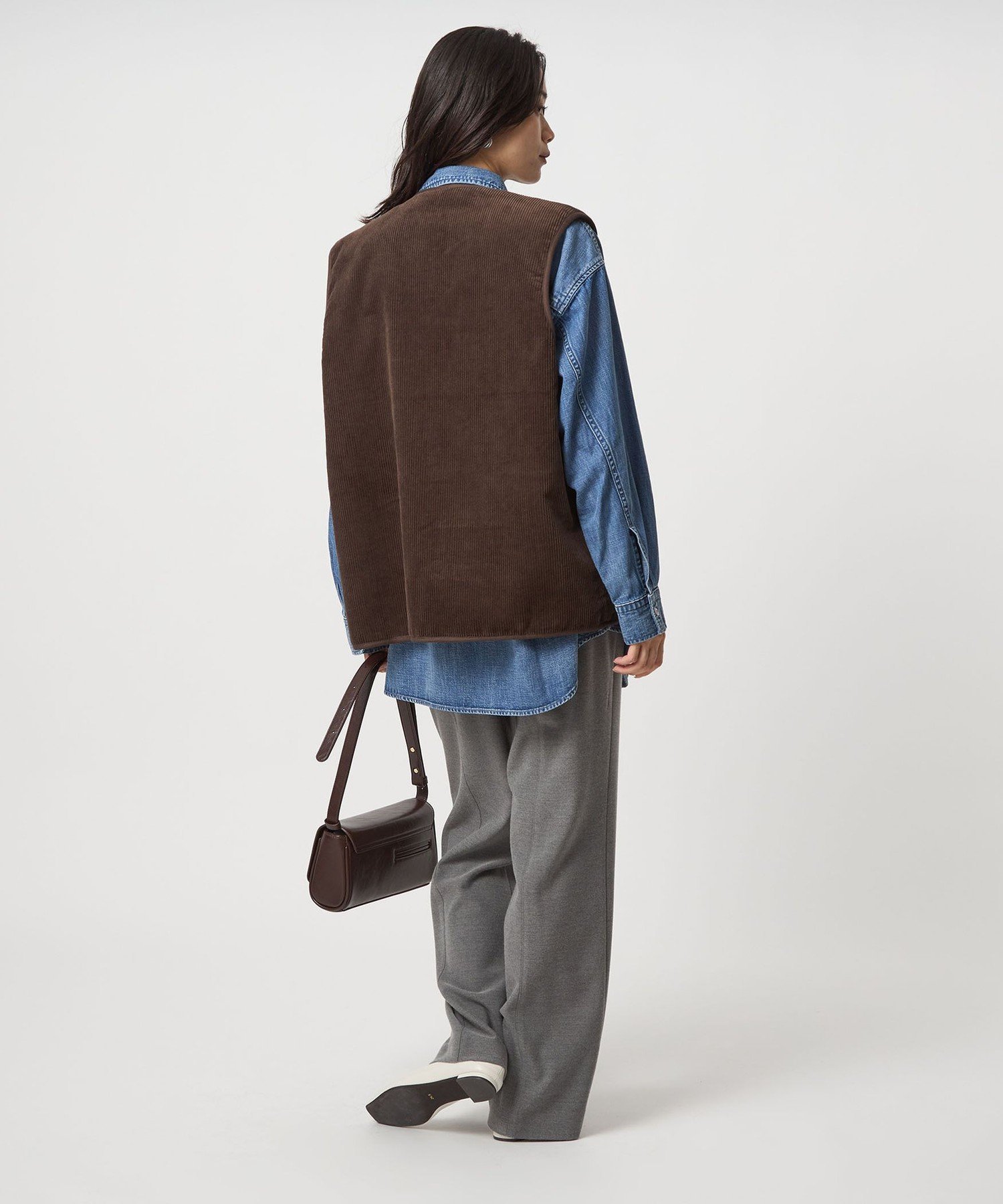 【新品】Barbour リバーシブル フェイクファー コーデュロイ ベスト UNITED ARROWS green label relaxing｜【別注】<Barbour>リバーシブル