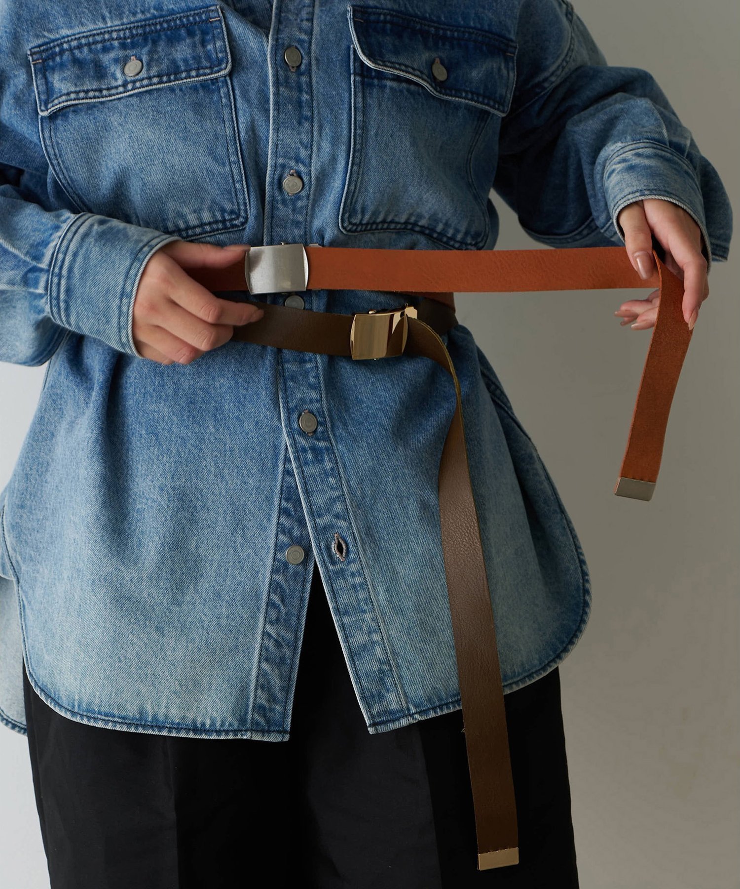 Whim Gazette｜【Hoaw.】レザーガチャベルト | Rakuten Fashion(楽天