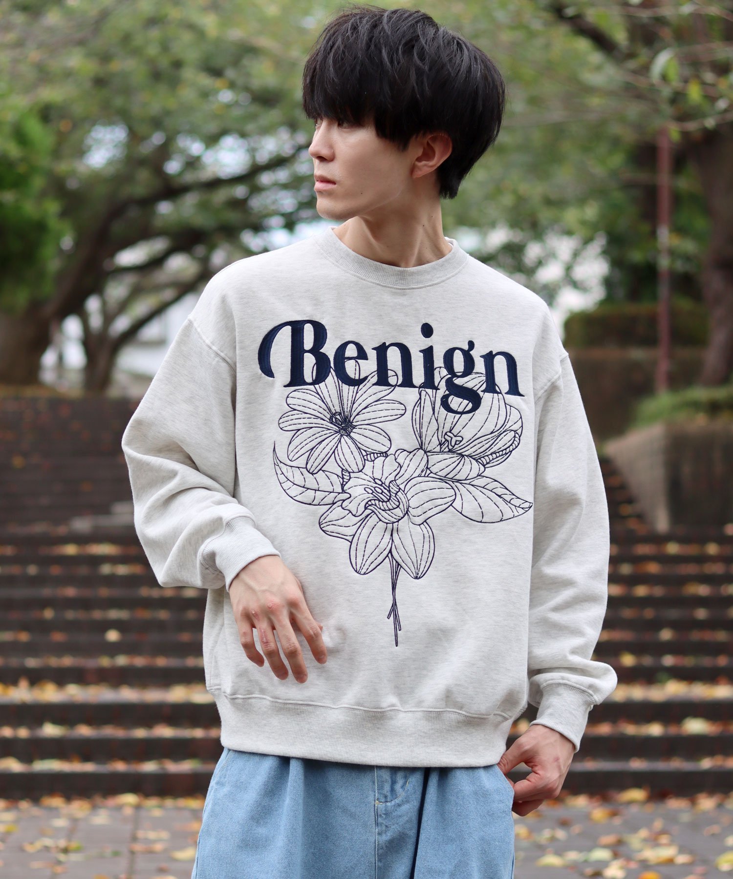 SITRY｜SITRY トレーナー メンズ スウェット 裏起毛 スエット フラワー