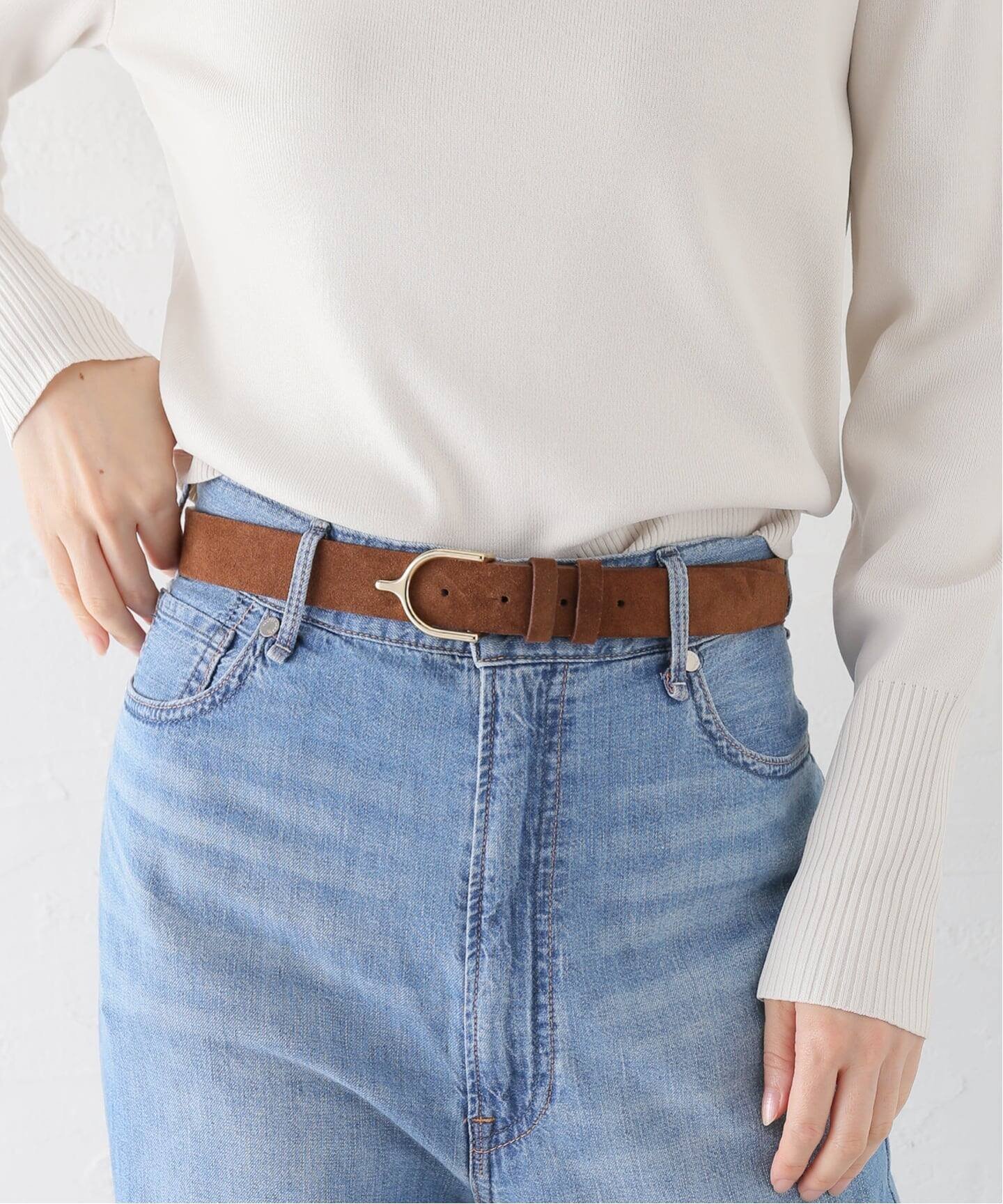 La Totalite｜LEFIJE/レフィエ モチーフバックル スエードベルト