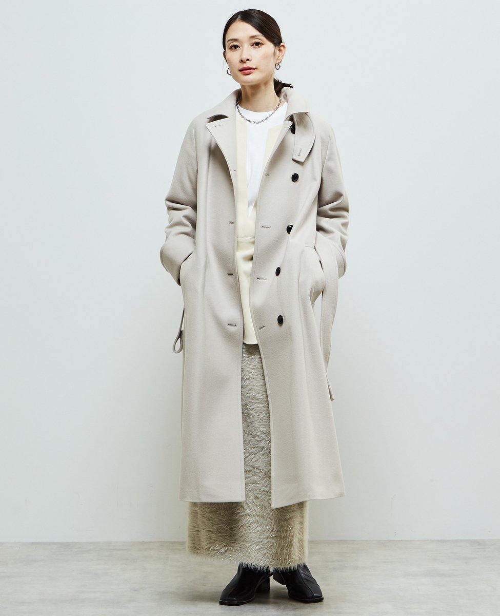 SOFFITTO｜【定番】圧縮メルトンスタンドカラーコート | Rakuten