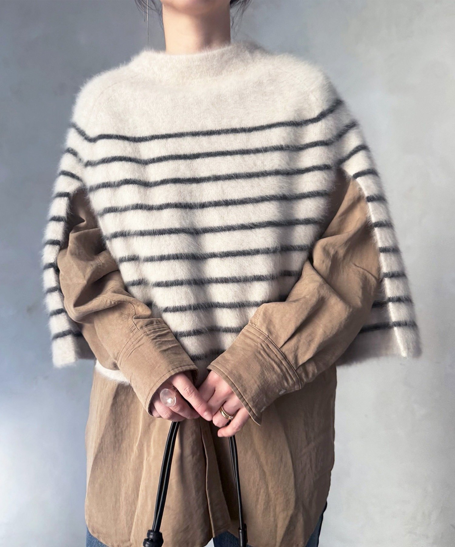 BEARDSLEY｜ファーニットポンチョ | Rakuten Fashion(楽天ファッション