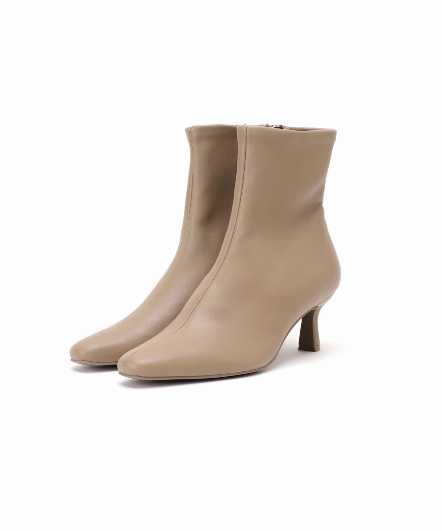 LE TALON｜《追加》6cmフレンチスクエアフィットショートブーツ