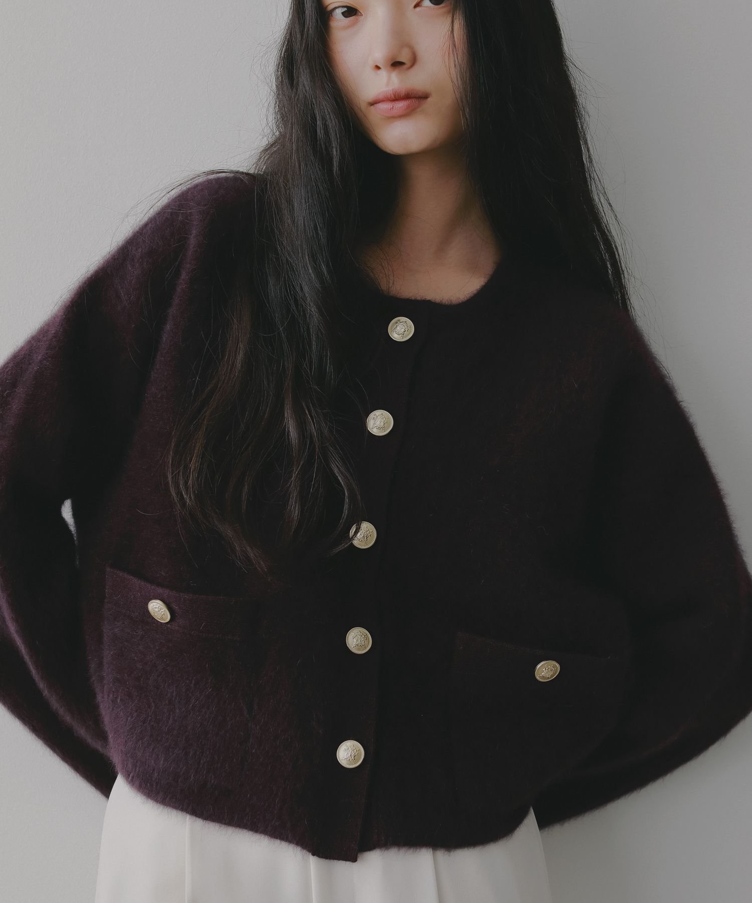 A part by｜CNラクーンコンキンボタンカーディガン | Rakuten Fashion