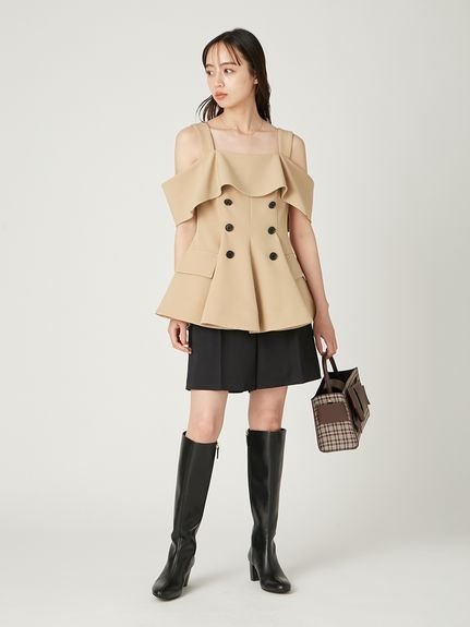 FRAY I.D｜オフショルペプラムトップス | Rakuten Fashion(楽天