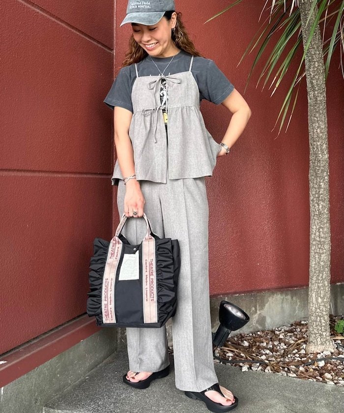 FREAK'S STORE｜リネンタッチ キャミ パンツ セットアップ 24SS