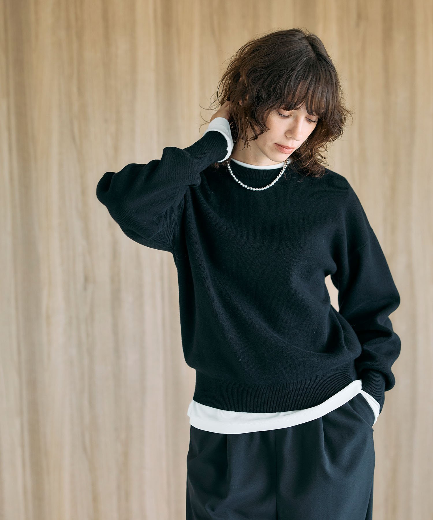 N.O.R.C｜コットンカシミヤニットプルオーバー | Rakuten Fashion(楽天