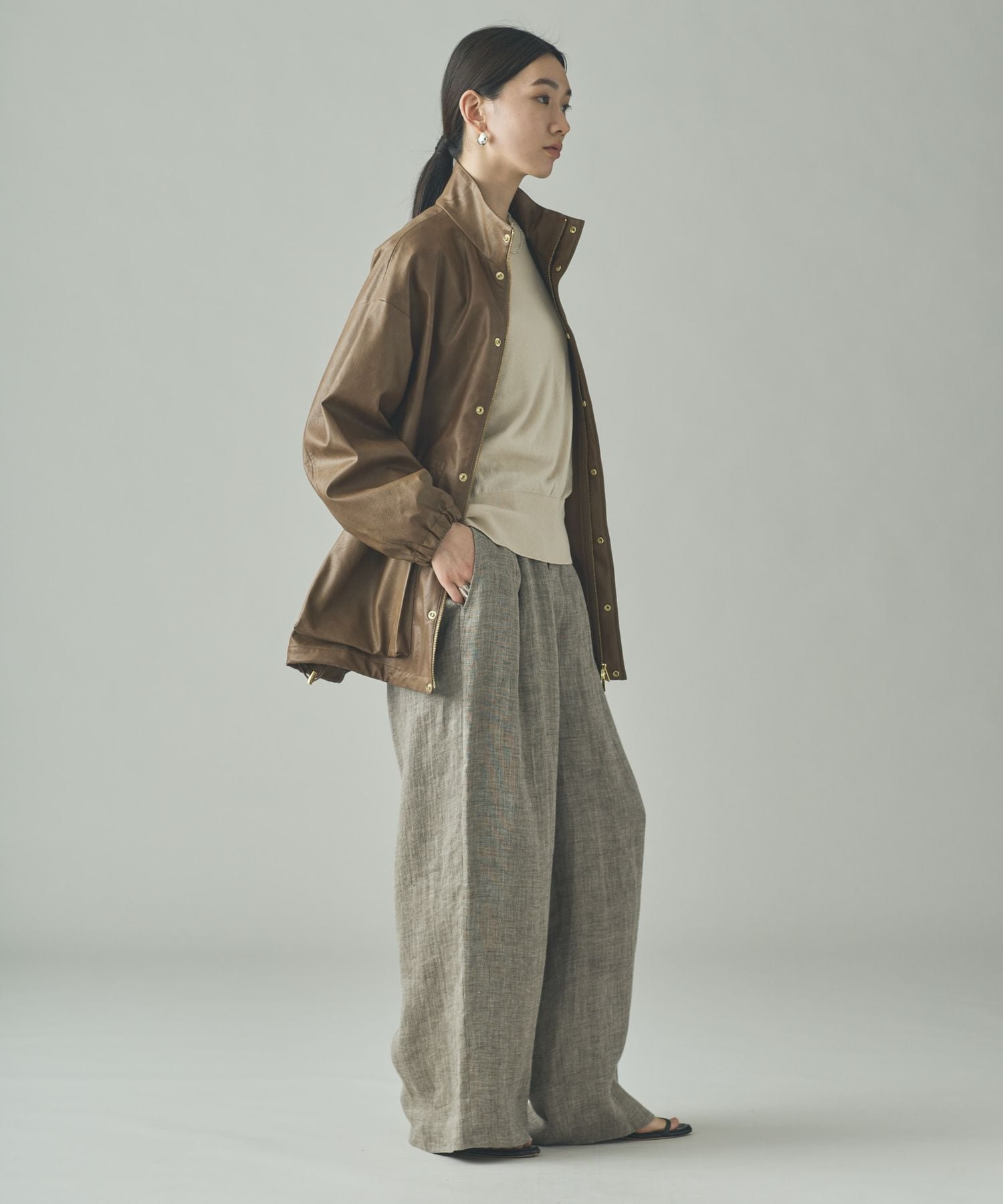 Curensology｜ヴィンテージフェイクレザーコート | Rakuten Fashion