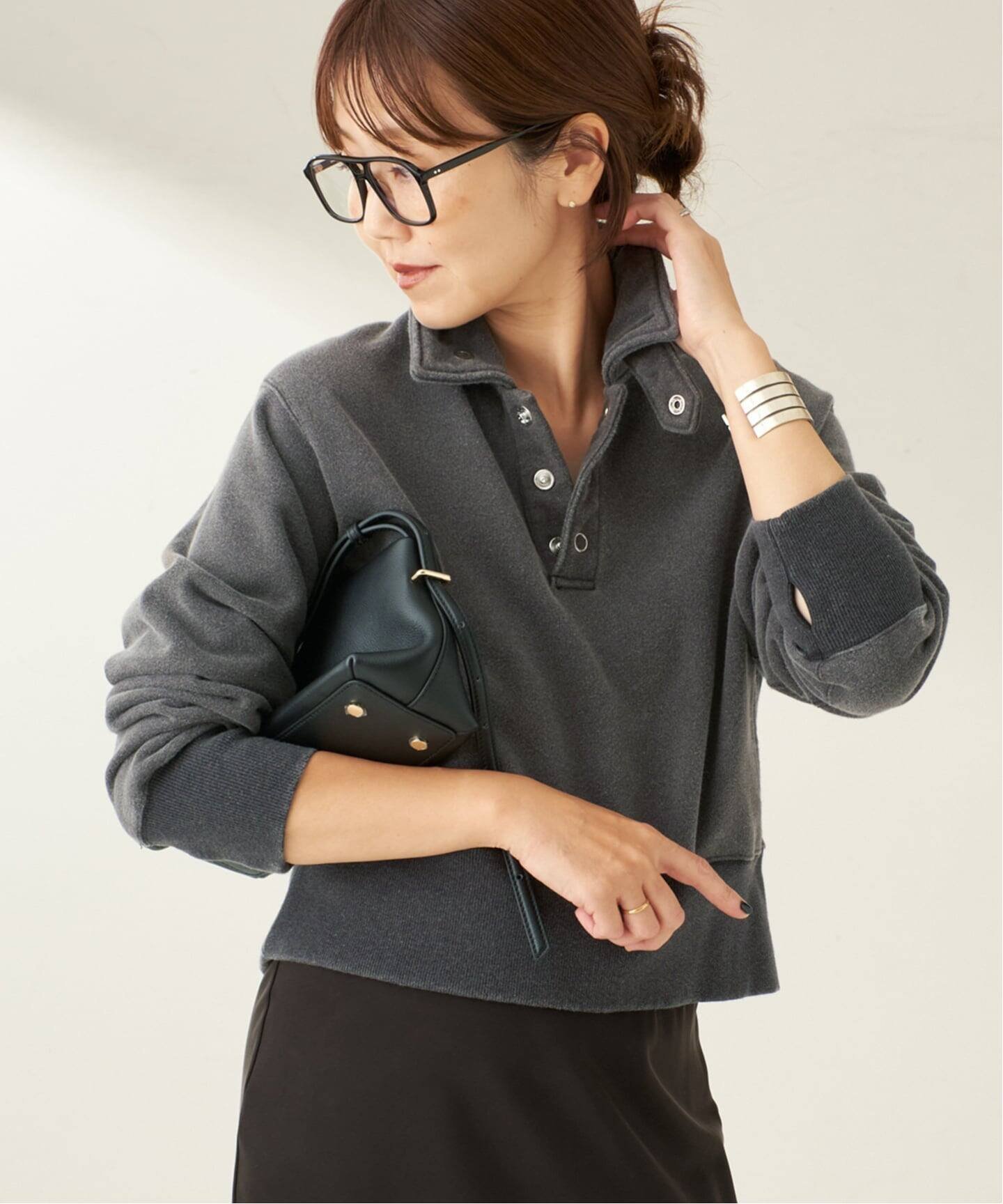 plage｜JANE SMITH / ジェーンスミス FROSTING COTTON FLEECE SNAP