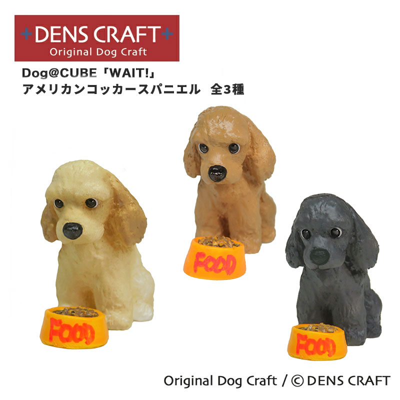 楽天市場】【DENSCRAFT】 Dog@CUBE 「WAIT!」 アメリカンコッカー