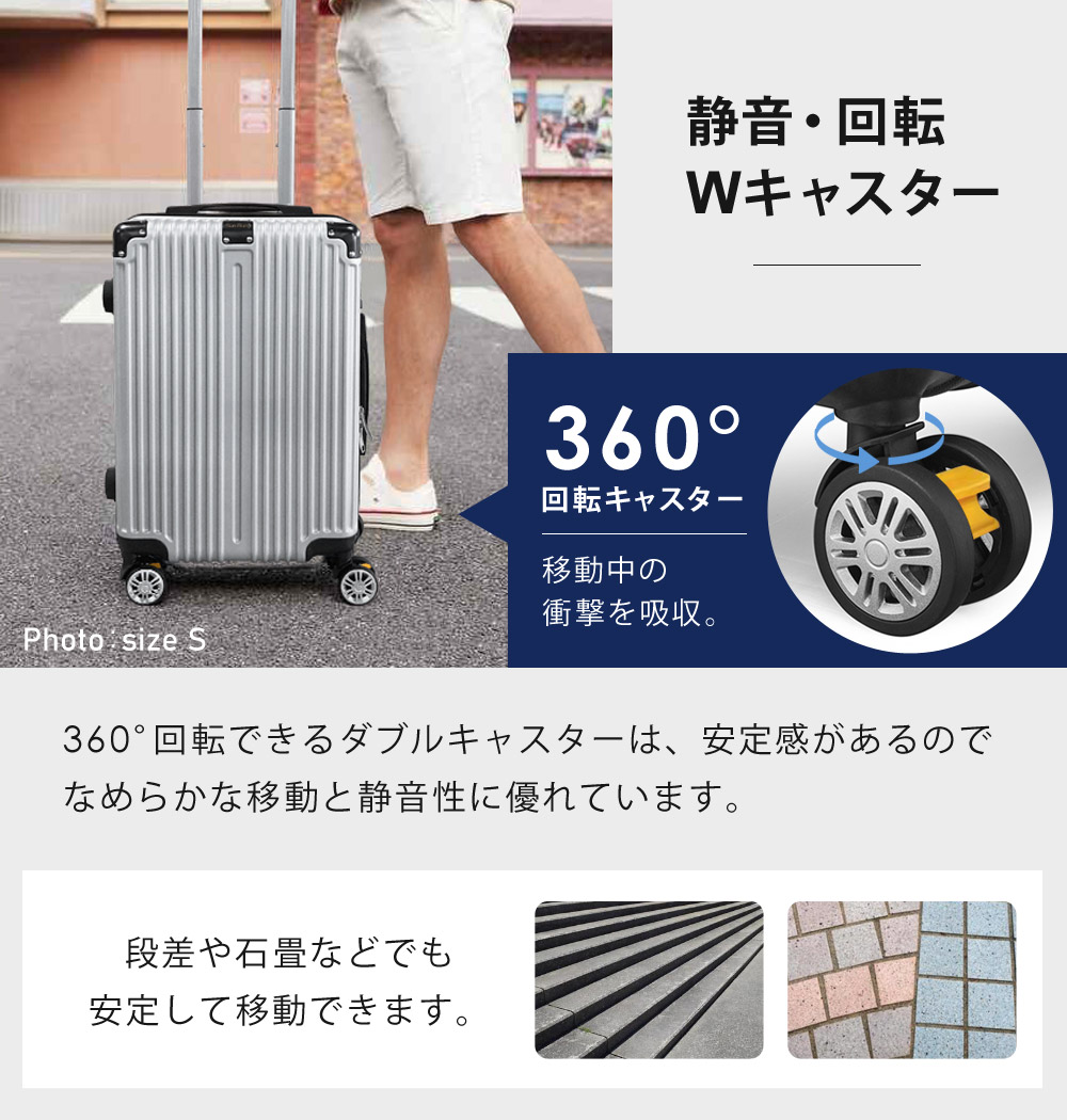 楽天市場】【公式】 スーツケース Mサイズ 4泊-7泊 65L キャリーケース