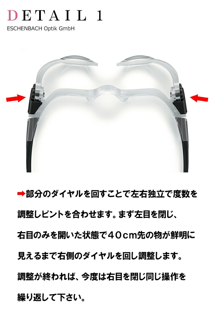 楽天市場】メガネ型 ルーペ 手元用 拡大鏡 MAX Detail マックス