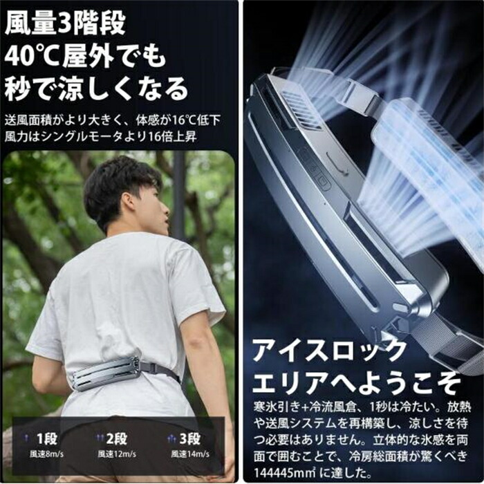 楽天市場】あす楽 扇風機 腰掛 ベルトファン 強力 静音 腰掛け扇風機