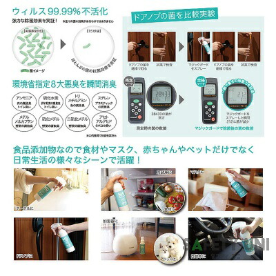 楽天市場】ウィルス対策 WMG-01 マジックガード ミスト