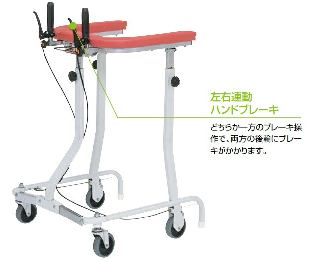 楽天市場】【法人宛送料無料】 日進医療器 折りたたみ式歩行車 連動
