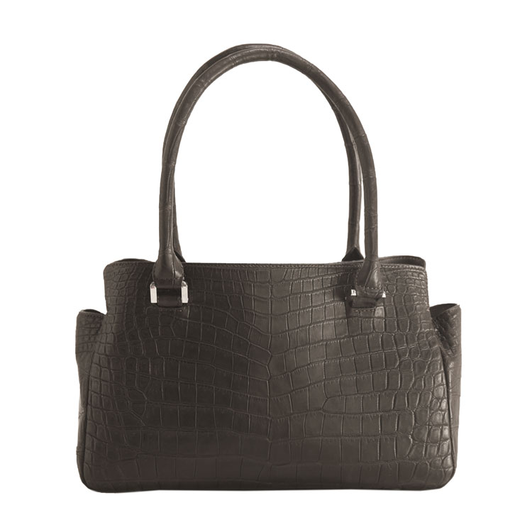 楽天市場】クロコダイル ハンドバッグ レディース 日本製 天ファスナー