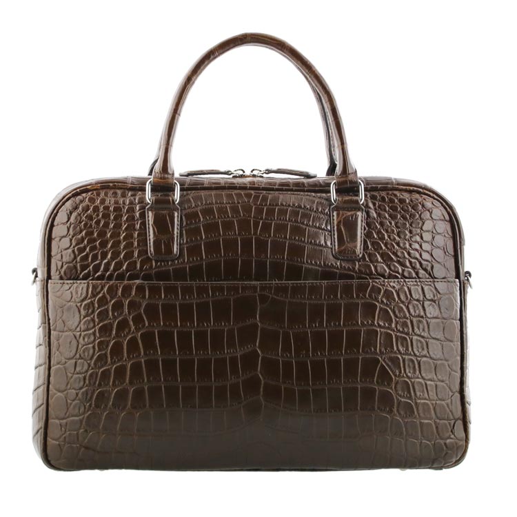 楽天市場】クロコダイル ブリーフケース マット加工 センター取り 2WAY