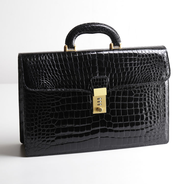 楽天市場】クロコダイル ビジネスバッグ メンズ ダイヤルロック 日本製