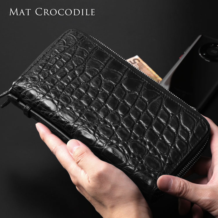 楽天市場】クロコダイル オーガナイザー クラッチバッグ ダブル