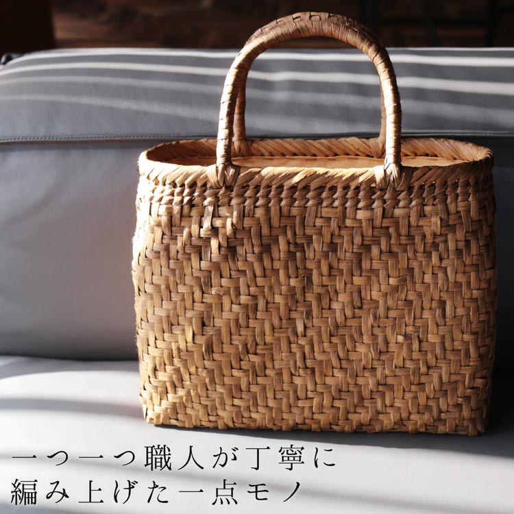 楽天市場】山葡萄 かごバッグ レディース 網代編み 天然素材 手編み 山