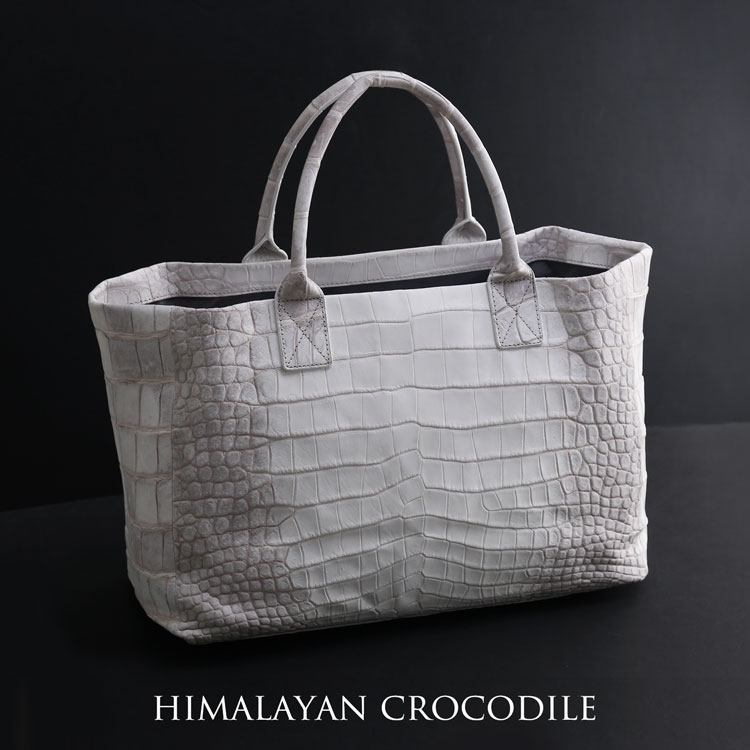 楽天市場】ヒマラヤ クロコダイル トートバッグ ファスナーポーチ付き