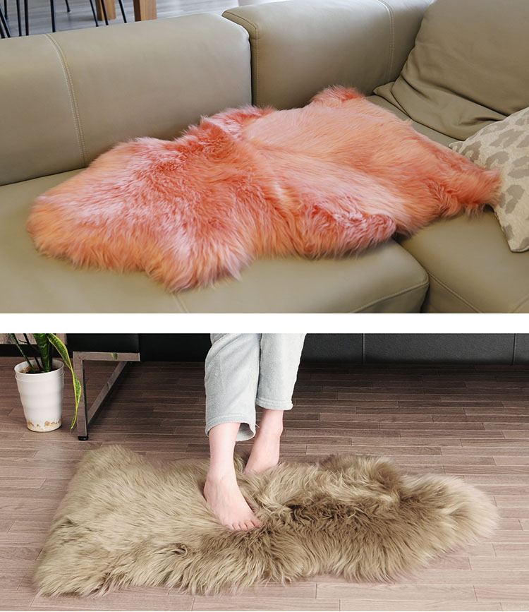 楽天市場】ムートン ラグ 1匹物 ファー ラグマット カーペット