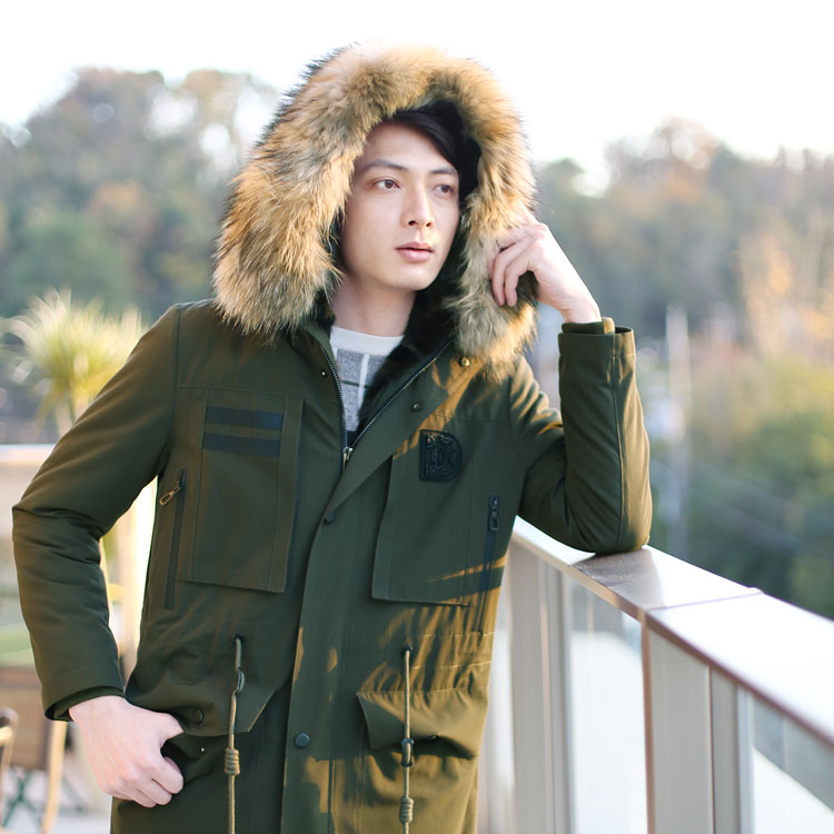 楽天市場】モッズコート メンズ ミンク ライナー ラクーン ファー