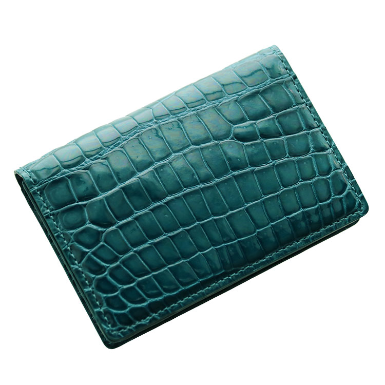 楽天市場】名刺入れ メンズ 本革 クロコダイル シャイニング 無双