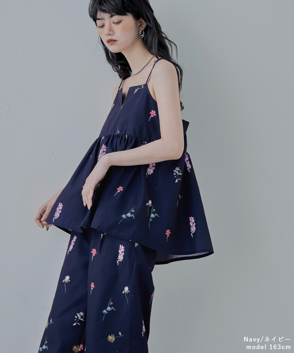 楽天市場】花柄プリントキャミソールビスチェ トップス ビスチェ