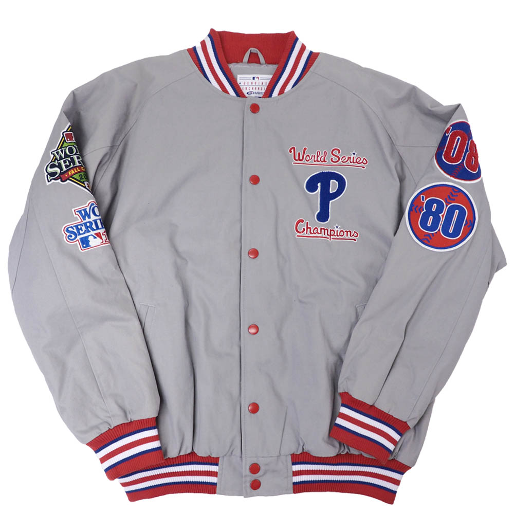 楽天市場】フィリーズ スタジャン MLB G-III グレー メンズ 長袖