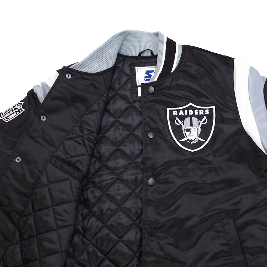 楽天市場】NFL レイダース ジャケット スタジャン Shut Out Varsity