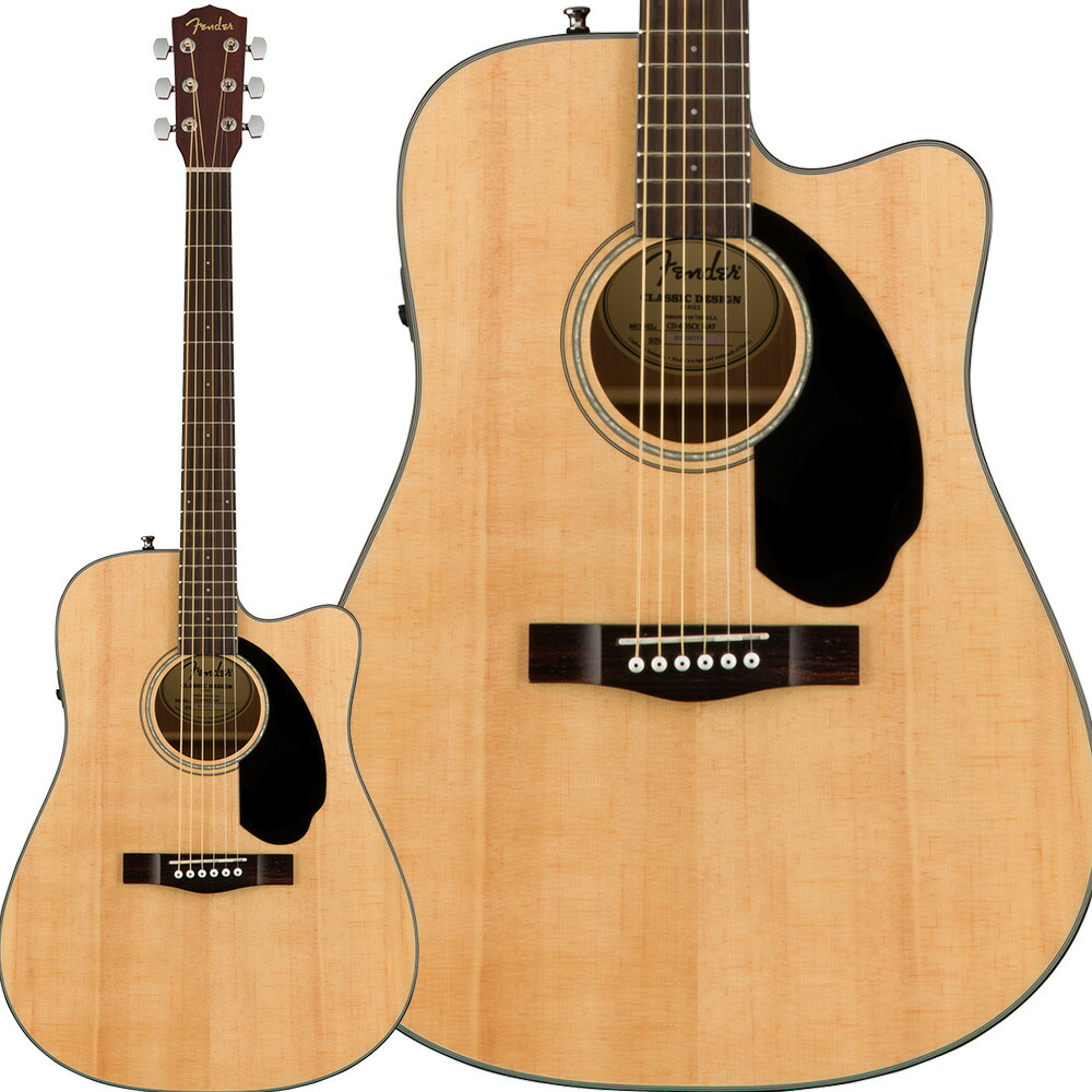 フェンダー CD-60SCE Dreadnought [Natural] (アコースティックギター