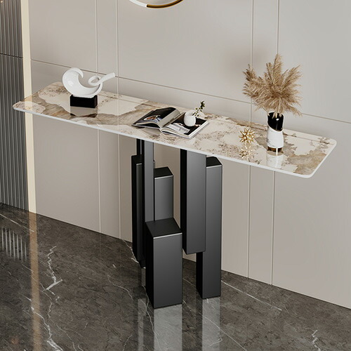 楽天市場】8%クーポン2/25限定☆コンソールテーブル 大理石調 玄関