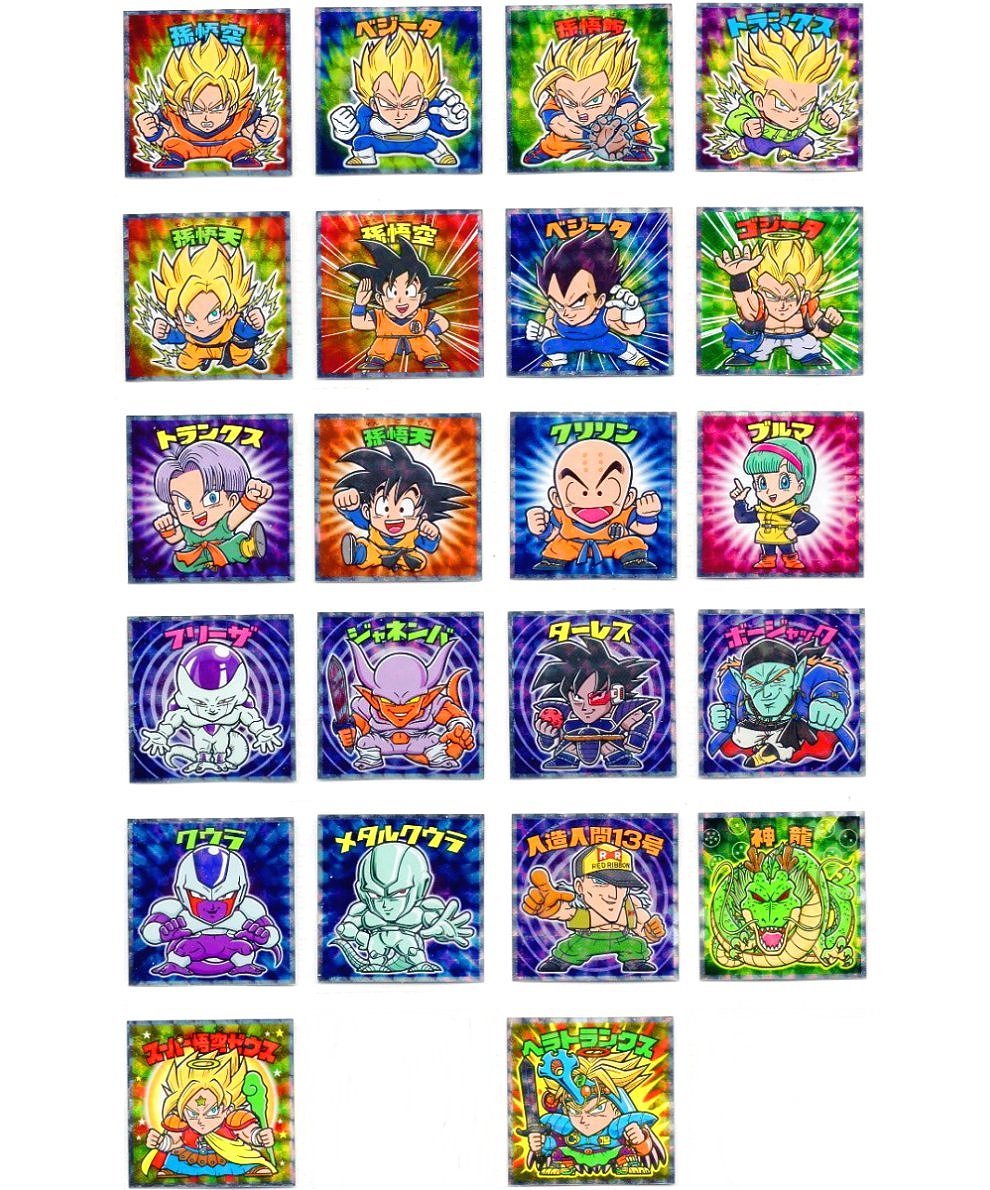 楽天市場】ドラゴンボールマンチョコZ シール22枚セット（お菓子
