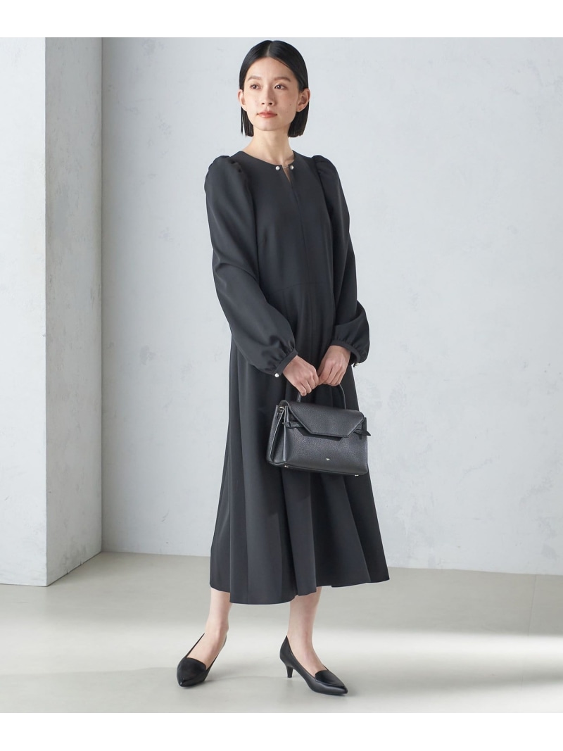 楽天市場】＜手洗い可能＞ブラック フォーマル フレア ワンピース