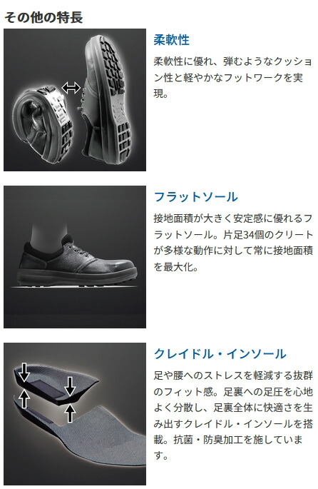 楽天市場】シモン安全靴 SF44 黒 【23.5〜28.0cm】 未体験の履き心地