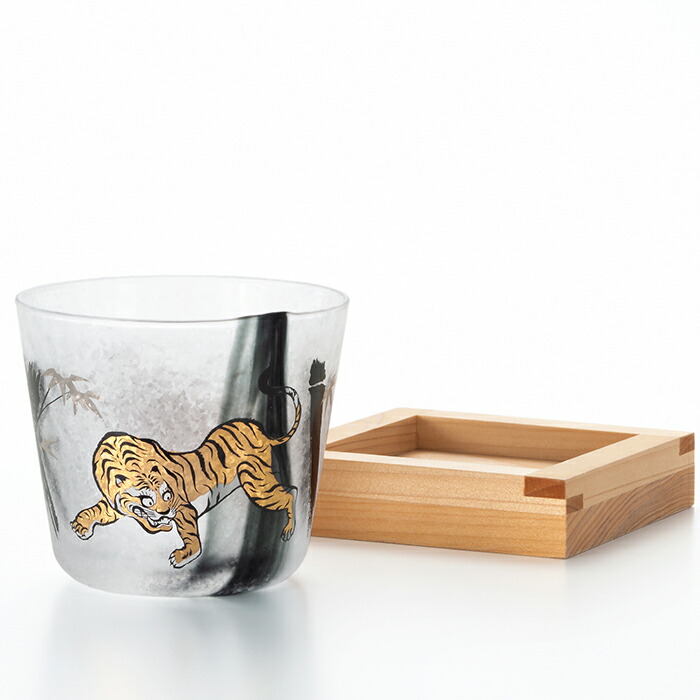 楽天市場】桝付き 日本酒 グラス ギフト 【竹虎酒グラス】 盃 和モダン