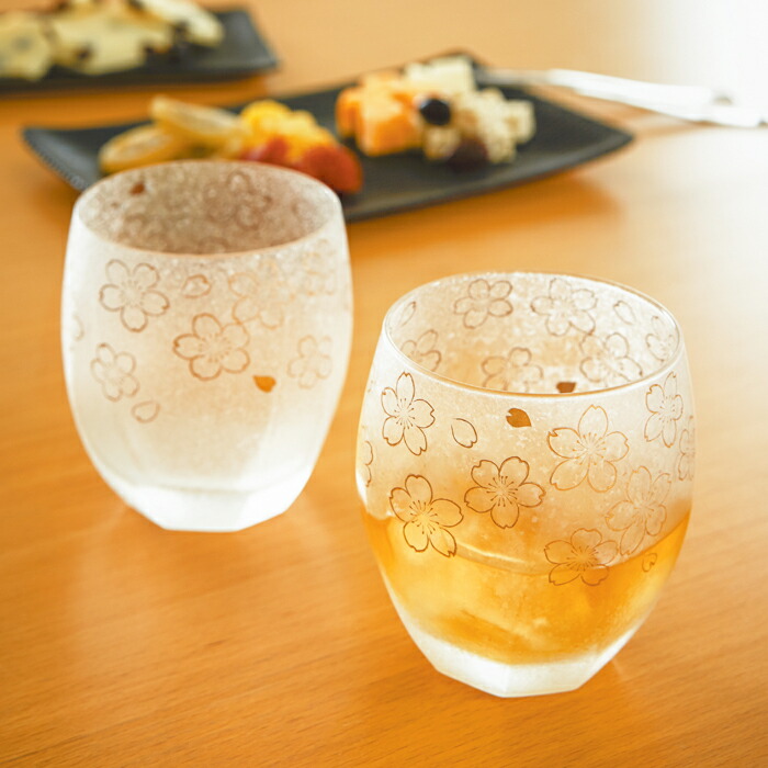 楽天市場】焼酎 ロックグラス ペア グラス ギフト 【 プレミアム 桜