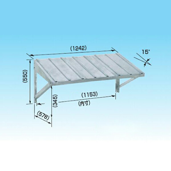 楽天市場】オーケー器材 K-KP4G2 防雪屋根(壁面置台用) エアコン室外機