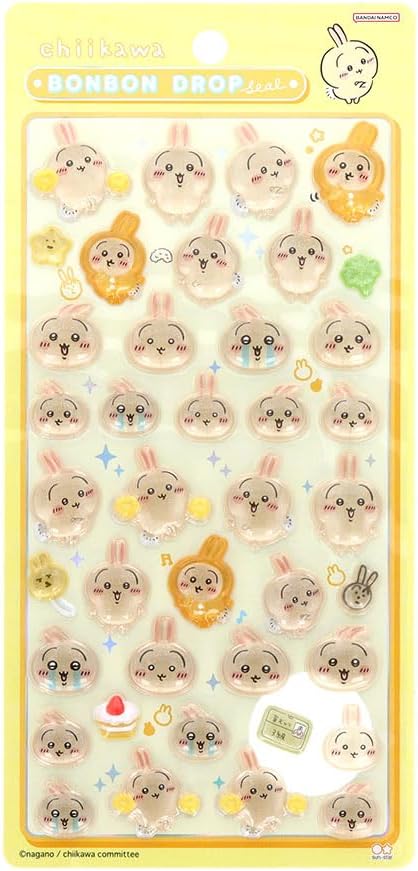 楽天市場】4種セット ちいかわ ボンボンドロップシール ハチワレ