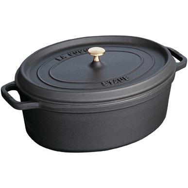 楽天市場】staub ストウブ ピコ・ココット オーバル 17cm ブラック