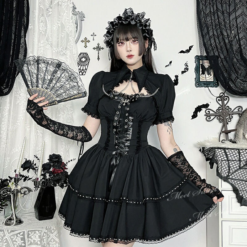 楽天市場】ゴスロリ ゴシック ロリータ ドレス ワンピース ボレロ jsk