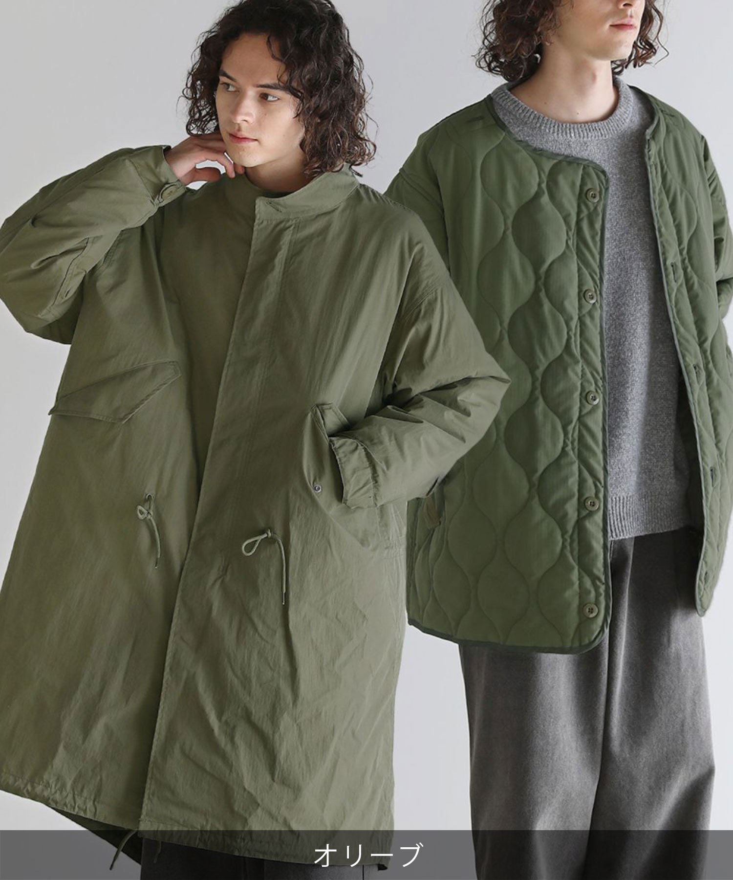 楽天市場】Revo. モッズコート アウター メンズ 2点セット 3WAY